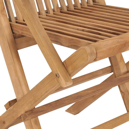 Trädgårdsmöbelset 7 pcs Brun Massivt teakträ