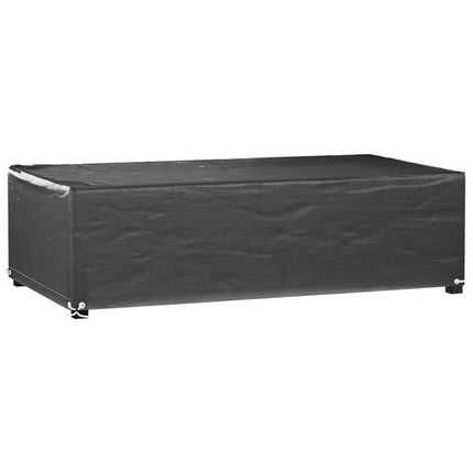 Överdrag för trädgårdsmöbler 8 ölj. 125x70x35 cm rektangulärt