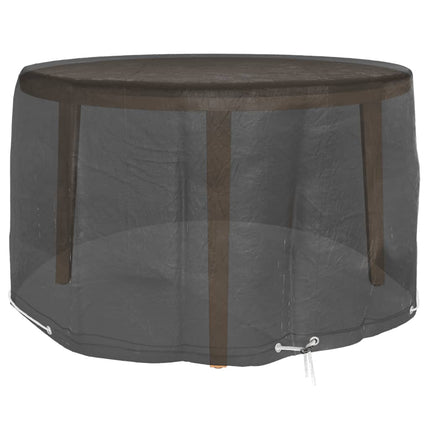 Överdrag för trädgårdsmöbler 2 st 6 öljetter Ø125x75 cm rund