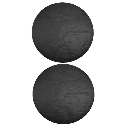 Överdrag för trädgårdsmöbler 2 st 6 öljetter Ø125x75 cm rund