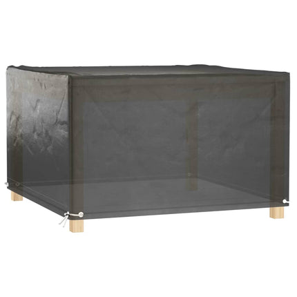 Överdrag för utemöbler 2 st 8 ölj. 132x132x80 cm fyrkantig