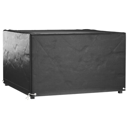 Överdrag för utemöbler 2 st 8 ölj. 132x132x80 cm fyrkantig