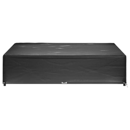 Överdrag för utemöbler 2st 16 ölj. 240x240x55 cm fyrkantig
