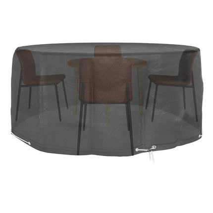 Överdrag för trädgårdsmöbler 2 st 10 öljetter Ø260x90 cm rund