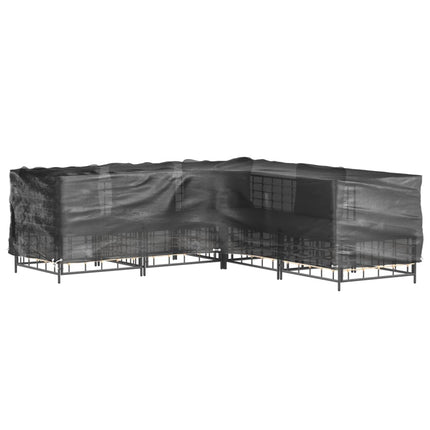 Överdrag för utemöbler 2st 16 ölj. 250x250x70 cm L-format