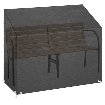 Överdrag för utomhusbänk 2st 8 ölj. 160x70x70/88 cm polyeten