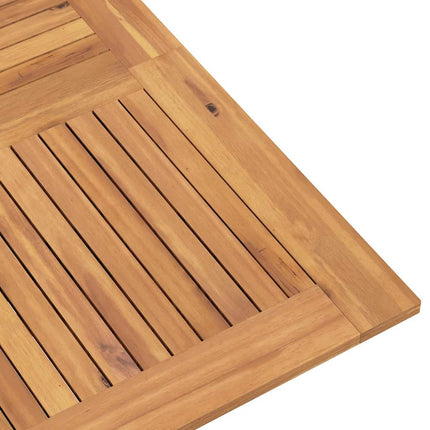Hopfällbart trädgårdsbord 110x110x75 cm massiv teak