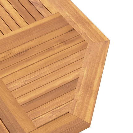 Hopfällbart trädgårdsbord 110x110x75 cm massiv teak