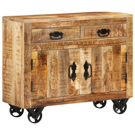 Skänk 80x30x65 cm massivt grovt mangoträ