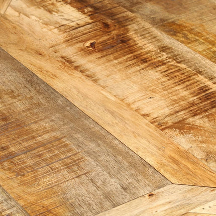 Matbord Ø150x76 cm massivt grovt mangoträ
