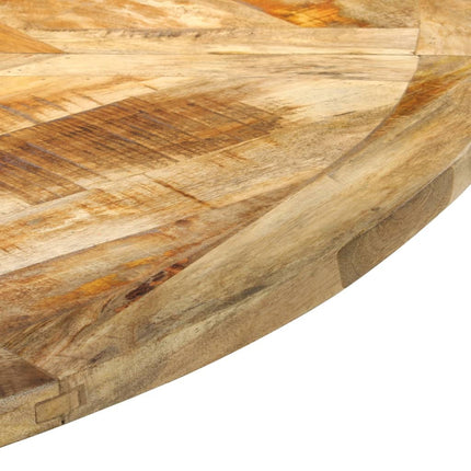 Matbord Ø150x76 cm massivt grovt mangoträ