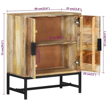 Skänk 60x35x75 cm massivt mangoträ