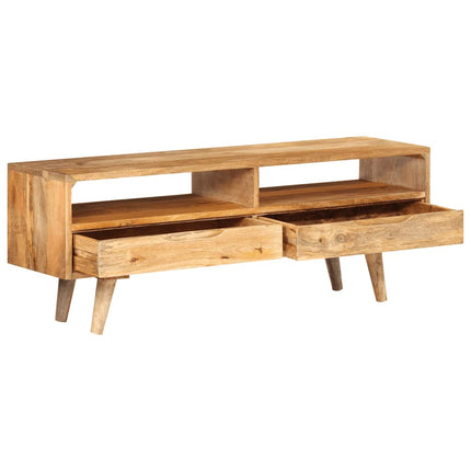 Tv-bänk 110x30x41 cm massivt mangoträ