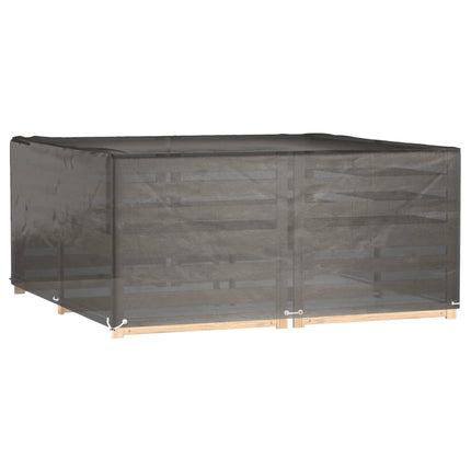 Överdrag för trädgårdsmöbler 16 ölj. 205x205x90 cm fyrkantig