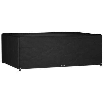 Överdrag för trädgårdsmöbler 12 ölj. 230x165x80 cm rektangulärt