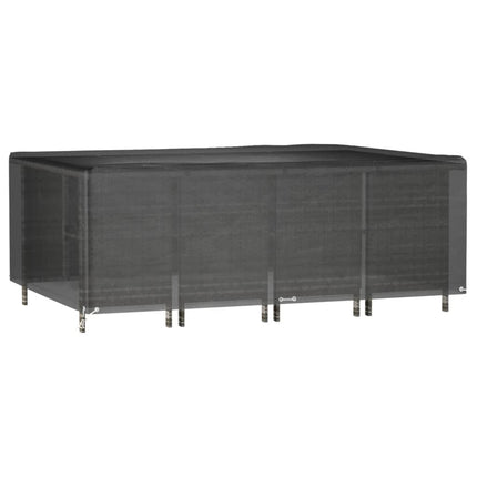 Överdrag för trädgårdsmöbler 12 ölj. 240x180x80 cm rektangulärt