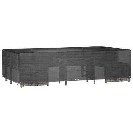 Överdrag för trädgårdsmöbler 12 ölj. 315x160x75 cm rektangulärt