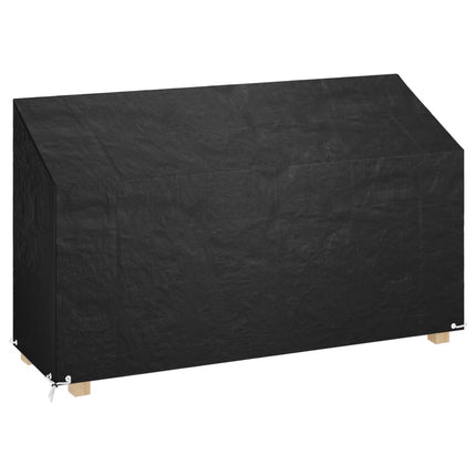 Överdrag för trädgårdsbänk 12 öljetter 210x70x70/88 cm polyeten