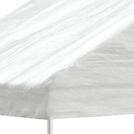 Paviljong med tak vit 11,15x2,28x2,69 m polyeten