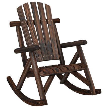 Gungstol för trädgården 69x96x101 cm massivt granträ
