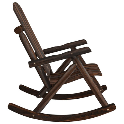 Gungstol för trädgården 69x96x101 cm massivt granträ
