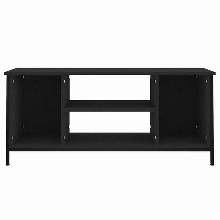 Tv-bänk svart 102x35x45 cm konstruerat trä
