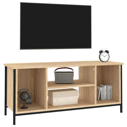 Tv-bänk sonoma-ek 102x35x45 cm konstruerat trä