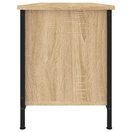 Tv-bänk sonoma-ek 102x35x45 cm konstruerat trä