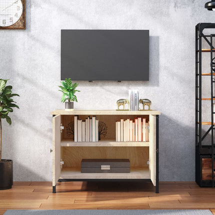TV-skåp med dörrar Sonoma ek 60x35x45 cm konstruerat trä