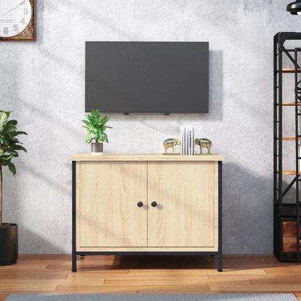 TV-skåp med dörrar Sonoma ek 60x35x45 cm konstruerat trä