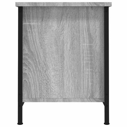 Tv-bänk med dörrar grå sonoma 60x35x45 cm konstruerat trä