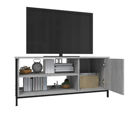 Tv-bänk grå sonoma 100x40x45 cm konstruerat trä