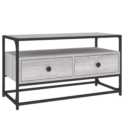 Tv-bänk grå sonoma 80x35x45 cm konstruerat trä