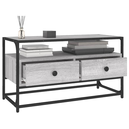 Tv-bänk grå sonoma 80x35x45 cm konstruerat trä