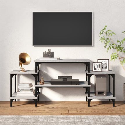 Tv-bänk grå sonoma 117x35x52 cm konstruerat trä