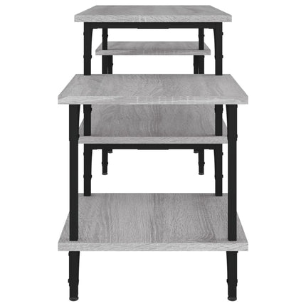 Tv-bänk grå sonoma 117x35x52 cm konstruerat trä