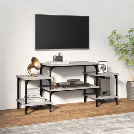 Tv-bänk grå sonoma 117x35x52 cm konstruerat trä