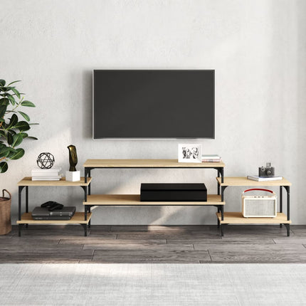 TV-skåp sonoma-ek 197x35x52 cm konstruerat trä