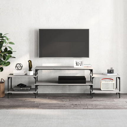 Tv-bänk grå sonoma 197x35x52 cm konstruerat trä