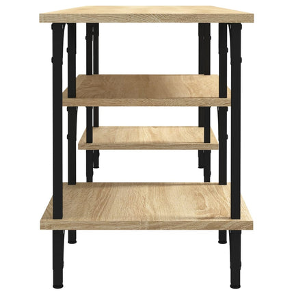 Tv-bänk sonoma-ek 102x35x45,5 cm konstruerat trä