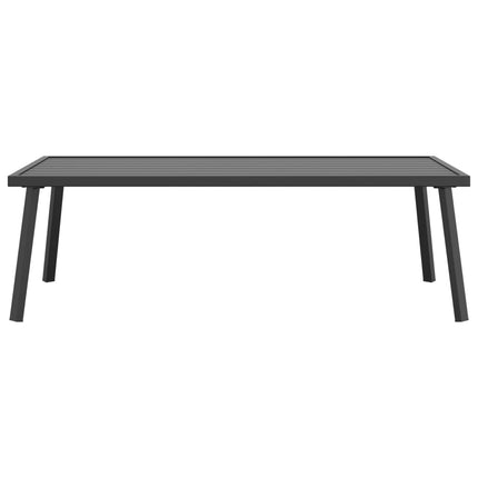 Trädgårdsbord antracit 110x55x35 cm stål