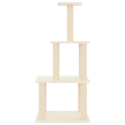 Klösträd med sisalpelare gräddvit 111 cm
