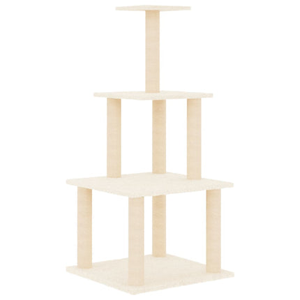 Klösträd med sisalpelare gräddvit 111 cm