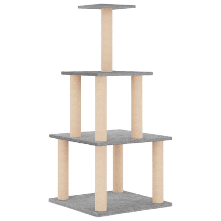 Klösträd med sisalpelare ljusgrå 111 cm