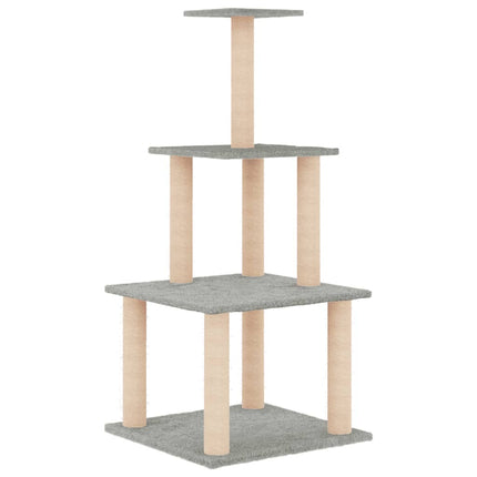 Klösträd med sisalpelare ljusgrå 111 cm