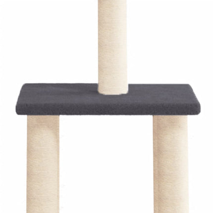 Klösträd med sisalpelare mörkgrå 85,5 cm