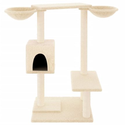 Katträd med klöspelare gräddvit 82 cm