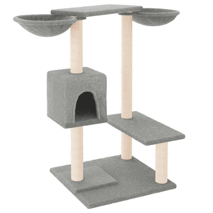Katträd med klöspelare ljusgrå 82 cm