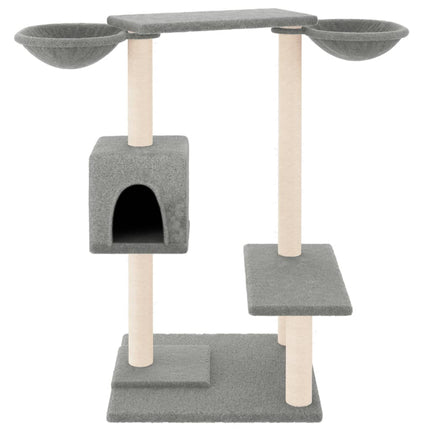 Katträd med klöspelare ljusgrå 82 cm