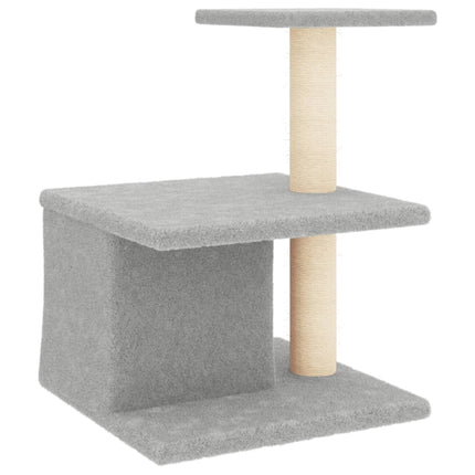 Klösträd med sisalpelare ljusgrå 48 cm